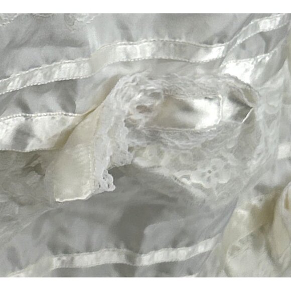 Country Elegance Wedding Dress 70s Victorian Sz 10 Layers Vintage - Picture 3 of 9